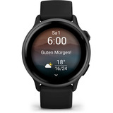 Garmin vívoactive 6 42mm black, Smartwatch schwarz/grau, 42 mm, Silikon-Armband