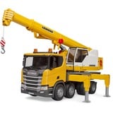 bruder 03571 Scania Super 560R Liebherr Kran-LKW mit Light & Sound Modul, Modellfahrzeug 
