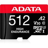 ADATA High Endurance 512 GB microSDXC, Speicherkarte UHS-I U3, Class 10, V30, A2