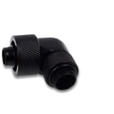 Alphacool Eiszapfen 16/10mm Anschraubtülle 90° drehbar G1/4, Verbindung schwarz, für weiche Schläuche (PVC, Silikon, Neoprene)