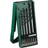 Bosch Heimwerken & Garten Mini X-Line Mehrzweckbohrer-Set, 14-teilig, Bohrer- & Bit-Satz grün