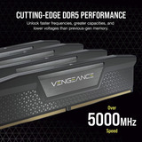 Corsair DIMM 96 GB DDR5-7000 (2x 48 GB) Dual-Kit, Arbeitsspeicher schwarz, CMK96GX5M2B7000C40, Vengeance, INTEL XMP