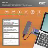 Digitus DA-71156 USB M.2 SSD , Laufwerksgehäuse aluminium, NVMe + SATA 10 Gbps 