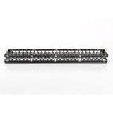 Digitus Modulares High Density Patchpanel, 24-Port, Rack Mount, geschirmt schwarz, 1 HE, für Keystone-Module, mit Beschriftungsfeld