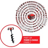 Einhell Akku-Erdbohrer GP-EA 18/150 Li BL - Solo Professional, 18Volt rot, ohne Akku und Ladegerät