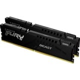 Kingston FURY DIMM 16 GB DDR5-5200 (2x 8 GB) Dual-Kit, Arbeitsspeicher schwarz, KF552C36BBEK2-16, FURY Beast, AMD EXPO