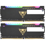 Patriot DIMM 16 GB DDR4-3200 (2x 8 GB) Dual-Kit, Arbeitsspeicher schwarz, PVSR416G320C8K, Viper Steel RGB, INTEL XMP