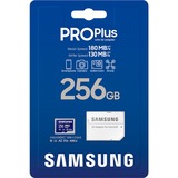 SAMSUNG PRO Plus 256 GB microSDXC (2023), Speicherkarte blau, UHS-I U3, Class 10, V30, A2