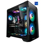 Thermaltake Ganymed Black, Gaming-PC schwarz/transparent, Windows 11 Home 64-Bit