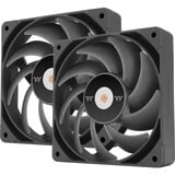 Thermaltake TOUGHFAN 14 Pro High Static Pressure PC Cooling Fan 140x140x25, Gehäuselüfter schwarz, 2 Fans Pack