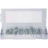fischer Mini FixTainer PowerFast II - BC, Schrauben-Set silber, 125-teilig