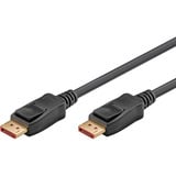 goobay DisplayPort 2.1 Kabel, zertifiziert, 16K @ 60Hz, 80 Gbit/s schwarz, 1 Meter, VESA-Zertifizierung