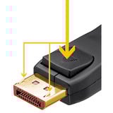 goobay DisplayPort 2.1 Kabel, zertifiziert, 16K @ 60Hz, 80 Gbit/s schwarz, 1 Meter, VESA-Zertifizierung