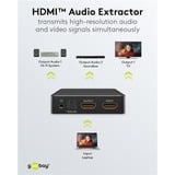 goobay HMDI-Audio-Extractor 4K @ 30 Hz, HDMI Splitter schwarz