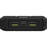 goobay Outdoor Schnelllade-Powerbank 20.000 mAh mit Solar schwarz, USB-C PD, QC 3.0