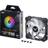 ASUS TUF GAMING TF120 ARGB, Gehäuselüfter schwarz/transparent, 120 mm