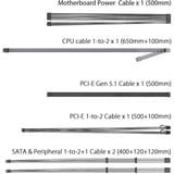 ASUS TUF Gaming 750W Gold EVO, PC-Netzteil schwarz, 1x 12-Pin High Power GPU, 2x PCIe, Kabelmanagement, 750 Watt