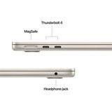 Apple MacBook Air 34,5 cm (13,6") 2025 CTO, Notebook champagner, 32 GB, 2 TB (2 TB SSD), Polarstern, M4, MacOS, Deutsch
