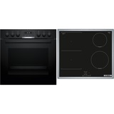 Bosch HND616LS63, Herdset schwarz/edelstahl