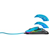 CHERRY Xtrfy M42 RGB, Gaming-Maus blau/schwarz