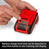 EINHELL Akku Power-X-Change Plus 18Volt 4,0Ah rot/schwarz