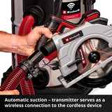 EINHELL Professional Akku-Nass-/Trockensauger TP-VC 36/30 S Auto - Solo, 36Volt (2x18V) rot/edelstahl, ohne Akku und Ladegerät
