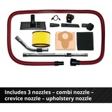 EINHELL Professional Akku-Nass-/Trockensauger TP-VC 36/30 S Auto - Solo, 36Volt (2x18V) rot/edelstahl, ohne Akku und Ladegerät