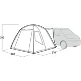 Easy Camp Kuppel-Busvorzelt Utne grau, Modell 2025
