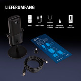 Elgato Wave 3, Mikrofon schwarz