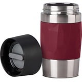 Emsa TRAVEL MUG Compact Thermobecher 0,3 Liter weinrot/edelstahl, Drehverschluss