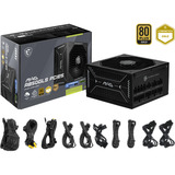 MSI MAG A850GLS PCIE5, PC-Netzteil schwarz, 1x 12VHPWR, 4x PCIe, Kabelmanagement, 850 Watt