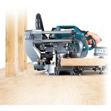 Makita Akku-Kapp-und Gehrungssäge LS002GZ01 XGT, 40Volt + Funk Adapter blau, Bluetooth, ohne Akku und Ladegerät