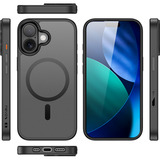 Nevox StyleShell INVISIO, Handyhülle schwarz, iPhone 17, kompatibel mit MagSafe