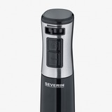 Severin Stabmixer SM 3772 schwarz/edelstahl, 600 Watt, mit Zerkleinerer und Schneebesen
