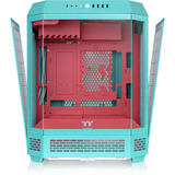 Thermaltake The Tower 600 , Tower-Gehäuse mint/rot, Tempered Glass x 3