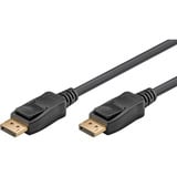 goobay Essential Kabel DisplayPort Stecker > DisplayPort Stecker, 8K / 144Hz schwarz, 1 Meter, 54 Gbit/s, DisplayPort 2.0 / 2.1