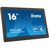 iiyama ProLite T1624MSC-B1, LED-Monitor 39.5 cm (15.6 Zoll), schwarz, FullHD, IPS, Touchscreen, HDMI