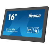 iiyama ProLite T1624MSC-B1, LED-Monitor 39.5 cm (15.6 Zoll), schwarz, FullHD, IPS, Touchscreen, HDMI