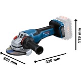 Bosch Professional PRO Akku-Winkelschleifer BITURBO GWS 18V-15 P Professional solo, Ø 125mm blau/schwarz, ohne Akku und Ladegerät
