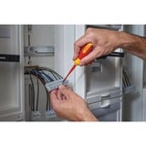 Bosch Professional VDE Schraubendreher-Set PH/SL Professional, 14-teilig rot/gelb, 13 VDE-Schraubendreher, Phasenprüfer SL3, L-BOXX