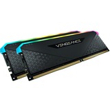 Corsair DIMM 16 GB DDR4-3600 (2x 8 GB) Dual-Kit, Arbeitsspeicher schwarz, CMG16GX4M2D3600C18, Vengeance RGB RS, INTEL XMP