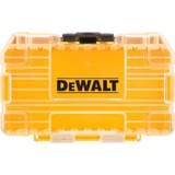 DEWALT TOUGHCASE Koffer klein gelb, leer, mit Halterungen und Schüttbox