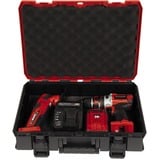 EINHELL Systemkoffer E-Case S-F incl. dividers, Werkzeugkiste schwarz/rot, mit Trennelementen