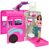 Mattel Barbie Super Abenteuer-Camper mit Zubehör, Spielfahrzeug 76 cm groß, mit Pool und Rutsche