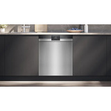Siemens SN43ES04TE IQ300 , Spülmaschine schwarz/edelstahl (gebürstet), 60 cm, Home Connect