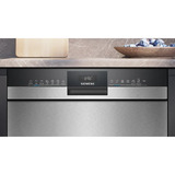 Siemens SN43ES04TE IQ300 , Spülmaschine schwarz/edelstahl (gebürstet), 60 cm, Home Connect