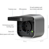 eve Energy Outdoor (Matter), Schaltsteckdose grau