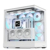 APNX V2-F-WT-v1, Tower-Gehäuse weiß, Tempered Glass x 3
