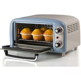 Ariete Mini-Backofen Vintage Blue weiß/hellblau, 800 Watt, 10 Liter