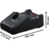 Bosch 18V Profi-Set Bohrhammer GBH 18V-22 + Bohrschrauber GSR 18V-45 blau/schwarz, 2x Li-Ionen Akku 4,0Ah, Hammerbohrer- und Bit-Set, Werkzeugtasche